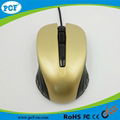 Factory heap optical wired mouse with logo printing 4