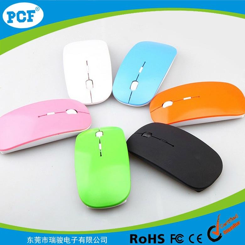  USB Optical Wireless Mouse 2.4G Receiver Super Slim Mouse 