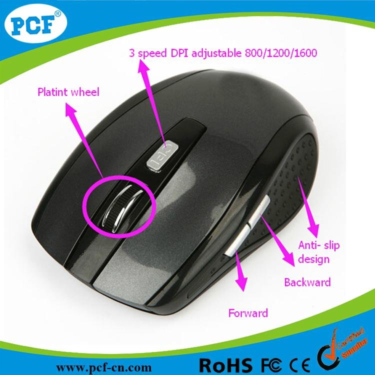 Wholesale Multi function 2.4g wireless mouse 4