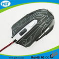  Factory LED colorful usb wired optical mouse game mouse 3