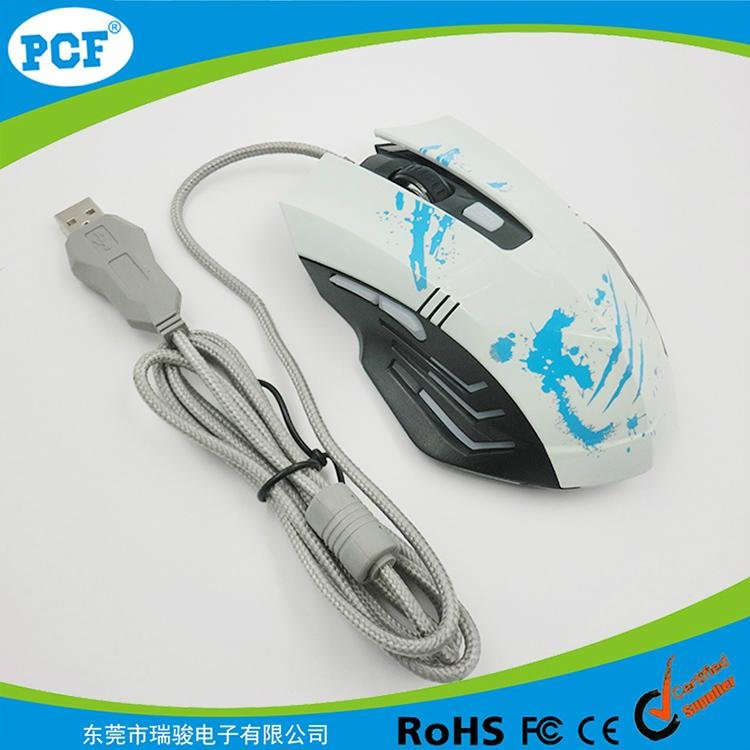 Top selling gaming mouse with led light 6D game mouse 2