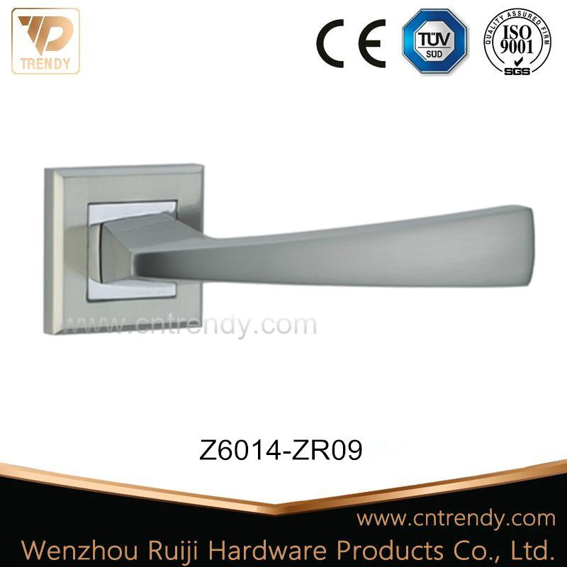 Zinc Alloy Door Furniture Lever Handle with Satin-Nickle Color (Z6011-ZR05) 3