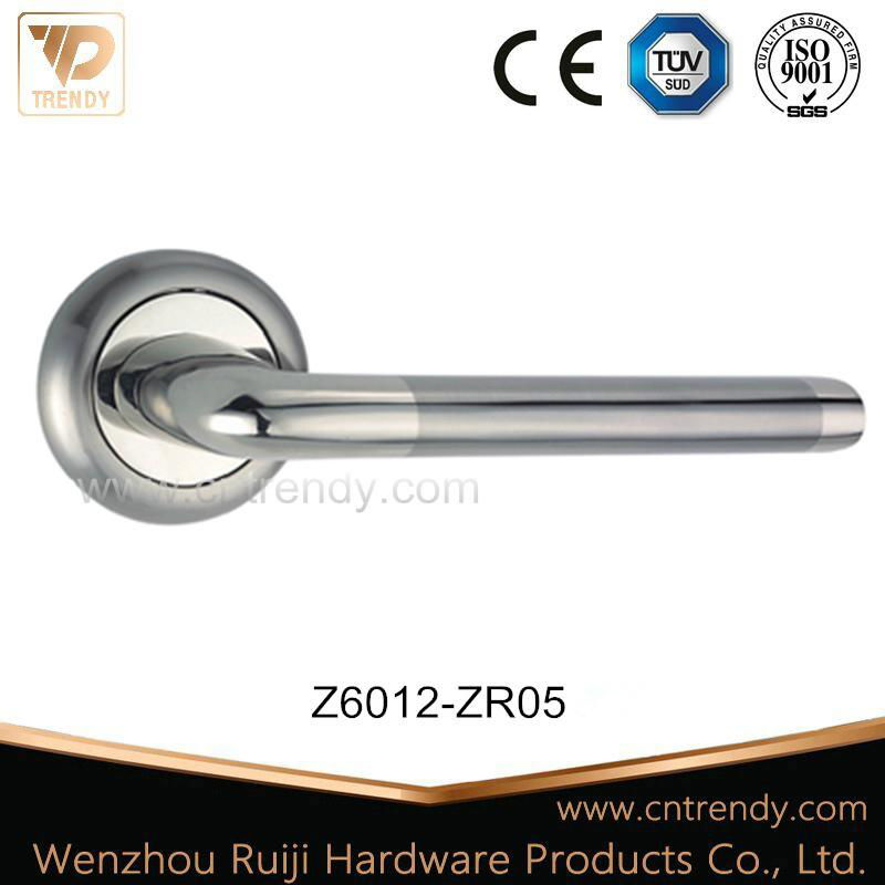 Zinc Alloy Door Furniture Lever Handle with Satin-Nickle Color (Z6011-ZR05) 4