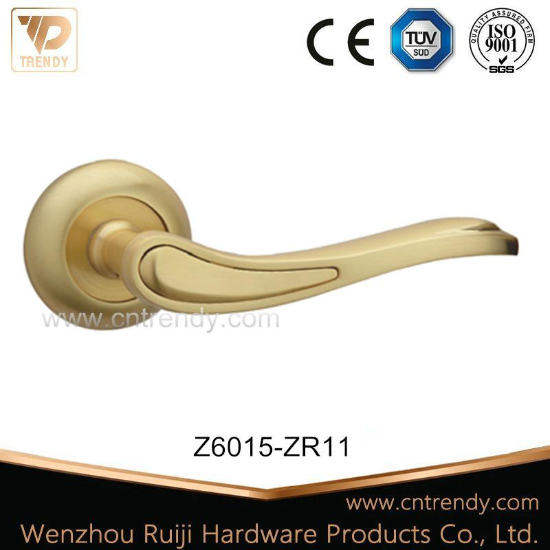 Zinc Alloy Door Furniture Lever Handle with Satin-Nickle Color (Z6011-ZR05) 5