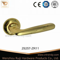 Zinc Zmak Door Furniture Lock Handle with Different Colors (Z6257-ZR11)