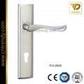 Security Wooden Door Lock Handle on Back-Plate (7012-Z6017) 1