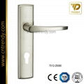 Security Wooden Door Lock Handle on Back-Plate (7012-Z6017) 4