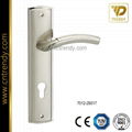 Security Wooden Door Lock Handle on Back-Plate (7012-Z6017) 5