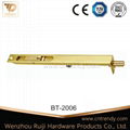 Gold Brass Straight Barrel Bolt with Tower Head (BT-2006)