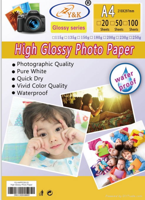 135g sticker glossy photo paper
