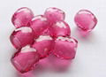 Pink Hydro Quartz-Handmade Faceted-European Barrel Big Hole Beads-13x12 mm 1