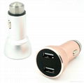 USB car charger,metal car charger 1