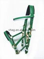 PVC marathon bridle whole set with brass fittings and foam padding 3