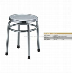 stainless steel round stool