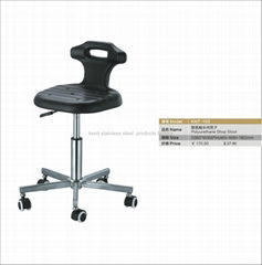 polyurethane shop stool stainless steel