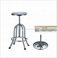 stainless steel lab chair round stool operating 1