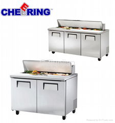 commercial Refrigeration equipment refrigerated sandwich pizza prep table 