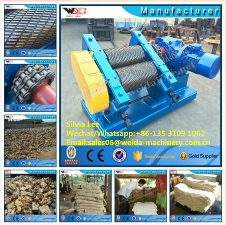 Diesel Engine Rubber Crepe Machine Rubber Sheeting Making Machine