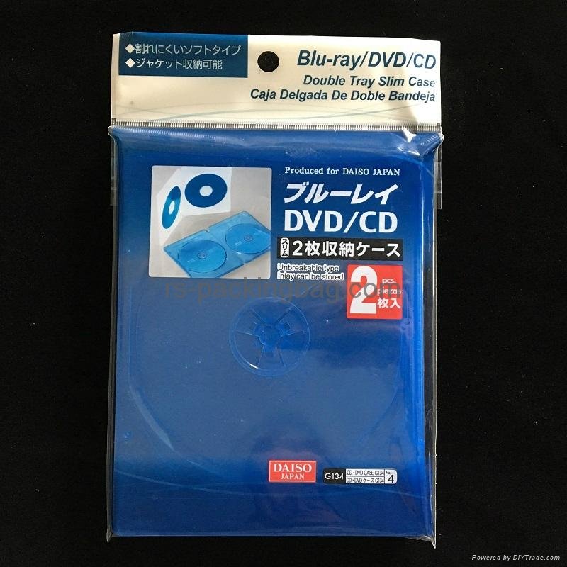 opp header self adhsive bag for CD DVD pen packing 4
