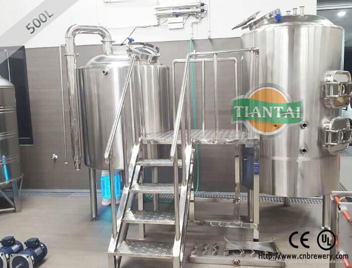 500L industrial beer brewing equipment for sale