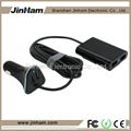 4 Port 9.6A 48W USB Passenger Car Charger for Back and Front Seats 