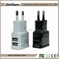 5V 2A Dual USB Mobile Phone Charger Power Adapter 5