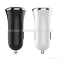 2015 mobile phone accessory 3.4A dual usb car charger mobile phone charger for s 5