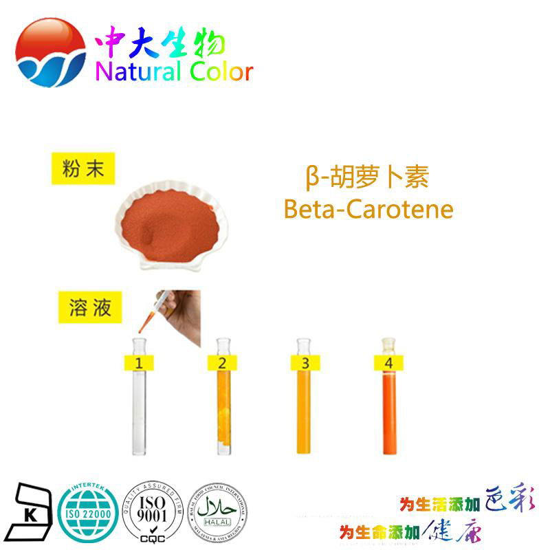 natural food color beta-carotene pigment supplier(powder/liquid)