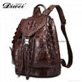 Real animal Leather backpack for travel 3