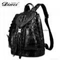 Real animal Leather backpack for travel 5