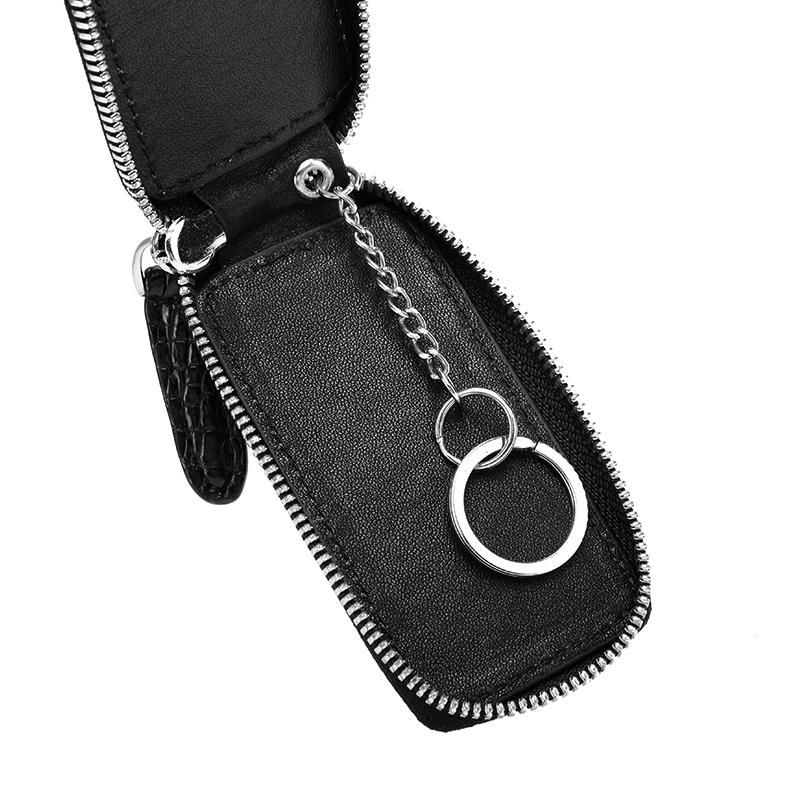 Genuine leather car key bag factory 5