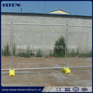 Temporary chain link fence