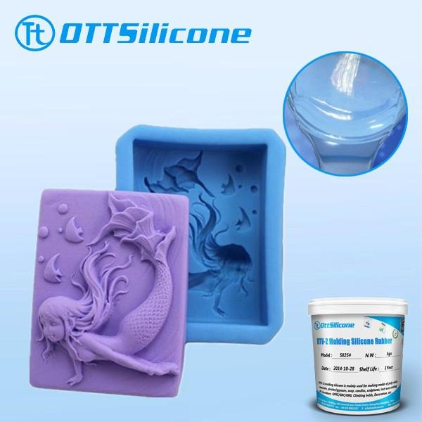 RTV-2 room temperature silicone rubber for soaps mold 3