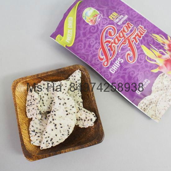 Freeze Dried Dragon Fruit Chips Vietnam Dried Pitaya Vietnam Sugar Free