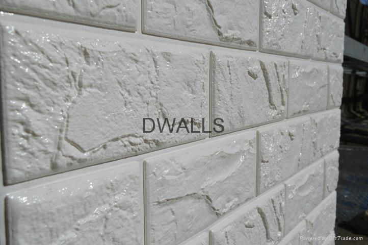 All-match room 3D self-adhesive waterproof imitation brick wall lines 3
