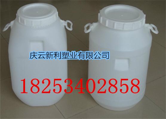 螺旋盖50公斤塑料桶开口50KG方桶50L圆桶 3