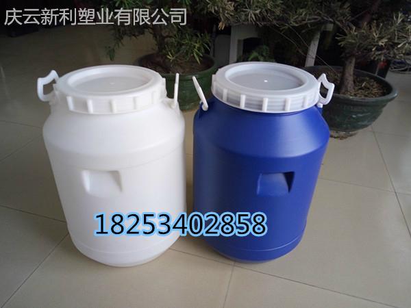 螺旋口塑料桶50公斤食品桶圓形 4