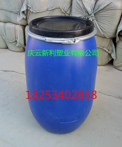 120升塑料桶大口藍色120公斤抱箍塑料桶規格型號 4