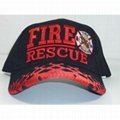 Custom Hats - Fire Rescue - Black Caps
