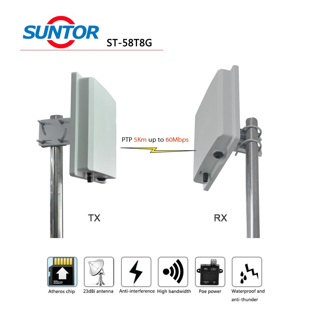58Km long range 5.8g wireless Microwave bridge transmitter system