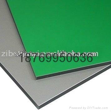 Post Green Color aluminum composite panel