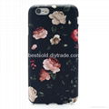 IMD(In-Mould-Decoration) Full Coverage Soft TPU Flower Phone Case for Smartphone 1