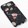 IMD(In-Mould-Decoration) Full Coverage Soft TPU Flower Phone Case for Smartphone 2