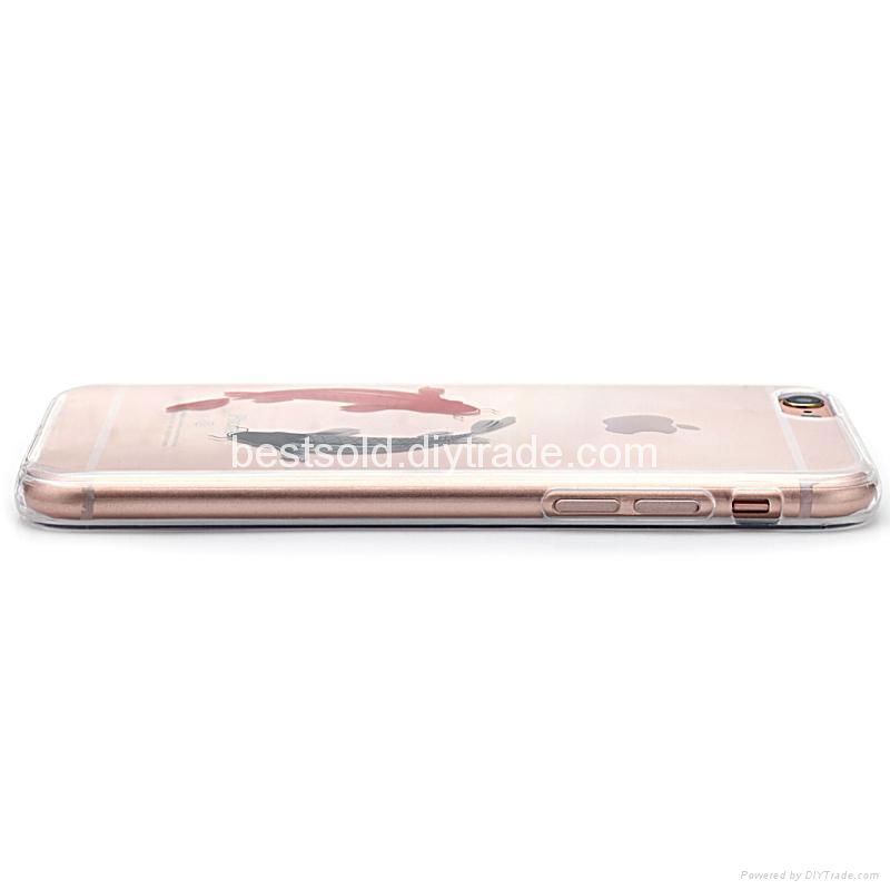 IMD(In-Mould-Decoration) Soft Transparent Clear TPU Phone Case - Chinese Fish 4