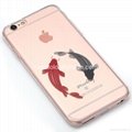 IMD(In-Mould-Decoration) Soft Transparent Clear TPU Phone Case - Chinese Fish 2
