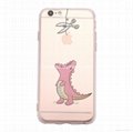 Cute Dinosaur IMD(In-Mould-Decoration)TPU Phone Case Ultra-thin Clear Phone Case