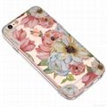 IMD Flower Phone Case Soft Clear TPU Phone Case for iPhone 6 6s&Plus 2