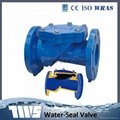 Rubber seated swing check valve