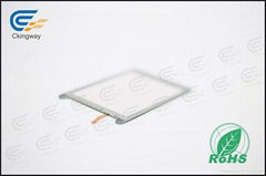 Interactive resistive touch glass panel