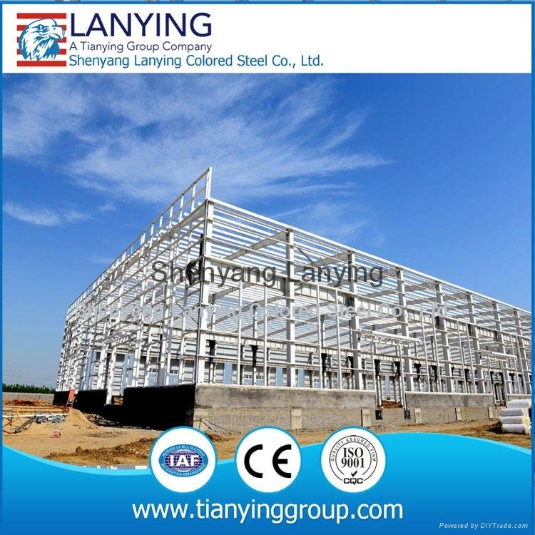 2016 prefabricated steel structure warehouse frame made of steel structure 1